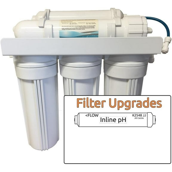6 Stage Zoi Epsilon Reverse Osmosis Water Filter System with pH Filter 50 GPD Drinking Water RO - Removes Fluoride, Arsenic, Lead, and MUCH more! FREE Flowlok Safety Kit Included!