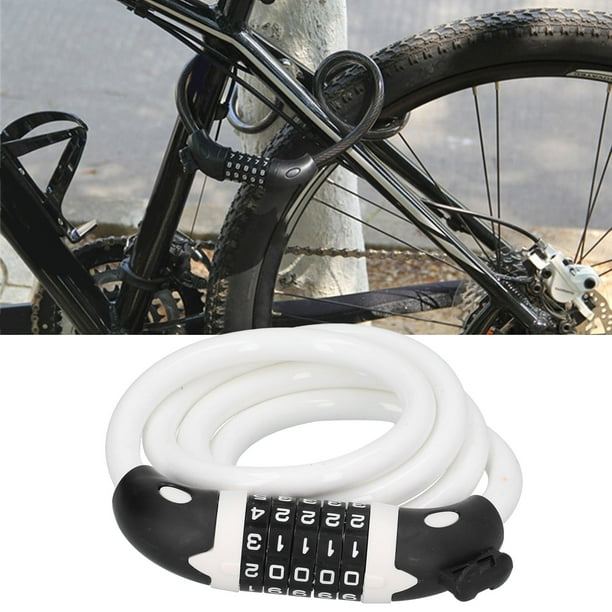 Cadenas de vélo de moto Code de verrouillage câble antivol mot de