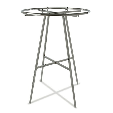Econoco K57 Round Chrome Garment Rack, 42" diameter round hangrail, Adjustable Height
