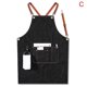 thumbnail image 2 of Delantal de mezclilla Correa Babero Delantal Barista Bartender Bbq Chef Uniforme Ropa de trabajo A - kaili Sencillez, 2 of 4