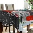 thumbnail image 3 of 54"x54" Christmas Gnomes Rectangle Tablecloth Spill-Proof Polyester Table Cloth Table Cover for Kitchen Dining Picnic Holiday Party Decoration, 3 of 7