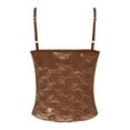 thumbnail image 4 of SNKSDGM Female Lace Tank Tops for Women Y2K Flowy Tank Tops for Women Sexy Casual Women Contrast Lace Trim Crop Tank Top Sexy Vintage Spaghetti Strap Camisole Summer Streetwear M, 4 of 4