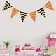 thumbnail image 3 of KAKOWELY Banderín con estampado de rayas onduladas de colores, decoración de Halloween, suministros para fiestas, banderines elegantes de lino, decoración de pared, 3 of 4