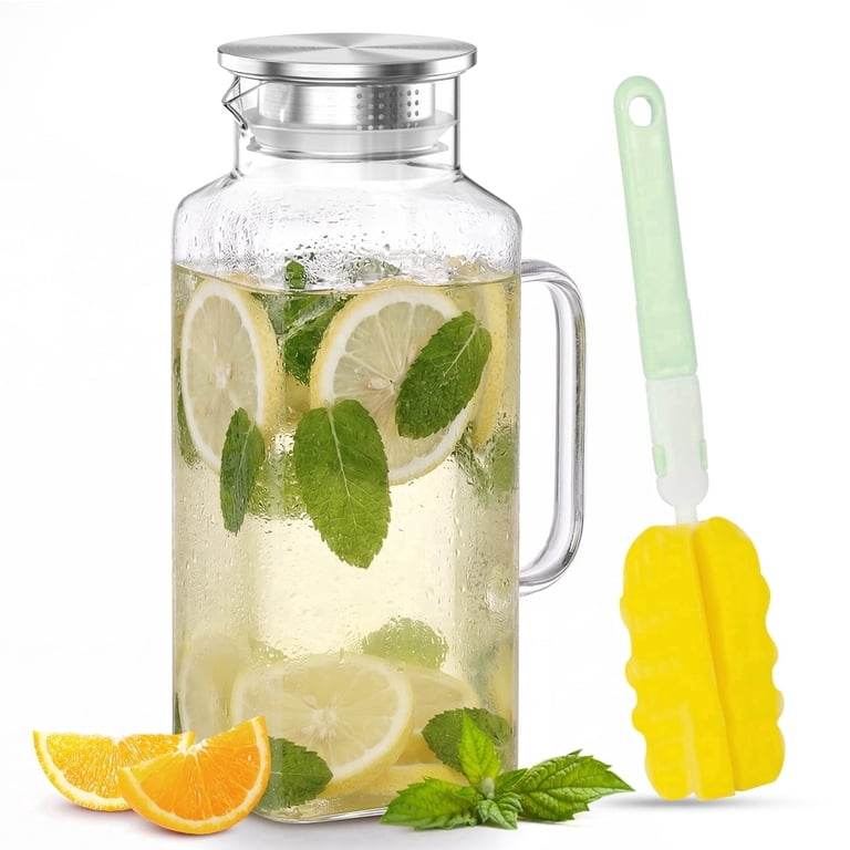 Xueyu 68oz Glass Pitcher with Stainless Steel Lid photo 1