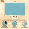 thumbnail image 2 of LuxUrux Bath Mat-Extra-Soft Plush Bath Shower Bathroom Rug,1'' Chenille Microfiber Material, Super Absorbent Shaggy Bath Rug. Machine Wash & Dry (15 x 23, Spa Blue), 2 of 8