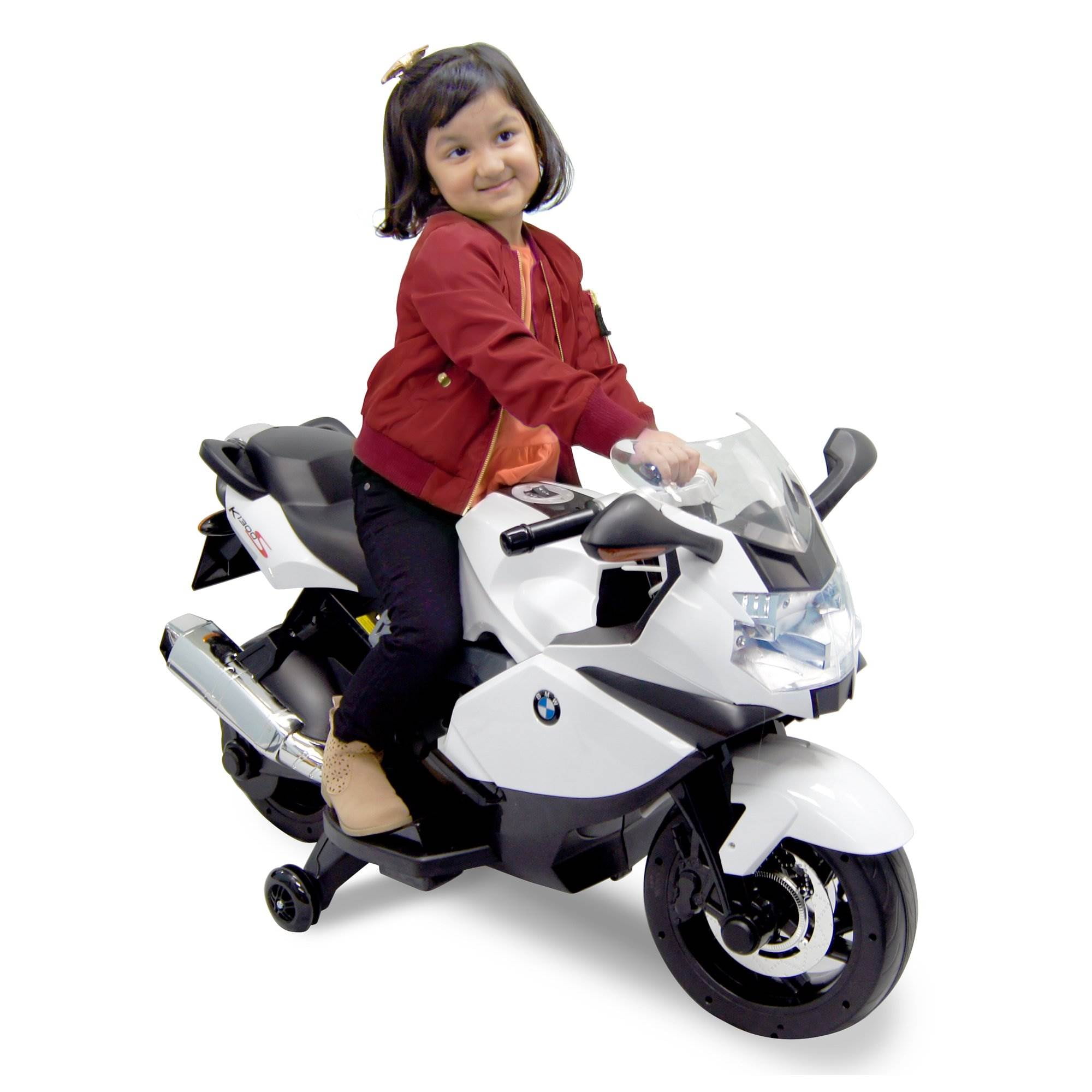 Best Ride On Cars 12V Kids Electric Battery Ride On Toy BMW Motorcycle White Walmart