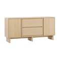 thumbnail image 4 of Walker Edison 63" Scandi TV Stand for TVs up to 65” with Beveled Drawers, Coastal Oak, 4 of 16