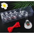 thumbnail image 3 of 20pcs Transparent Christmas Ball Empty Diy Ball Decorations Christmas Tree Baubles, 3 of 5