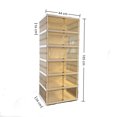 thumbnail image 2 of TOYTEXX Foldable 6-Tier Shoe Cabinet, 104 cm Stackable Organizer for Closet, 2 of 5