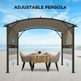 thumbnail image 5 of INTER HUT 11.4 x 11.4 Outdoor Pergola with Adjustable Shade Top, 5 of 7