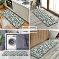 thumbnail image 6 of Beige Brown Mushroom Blue Pattern Kitchen Rug Mat,Kitchen Runner Rugs Non Skid Washable,Decorative Kitchen Floor Mats for Kitchen,Sink,Laundry,17"x47.2", 6 of 7