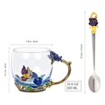 thumbnail image 2 of Taza de Té AISVELDY con Flor, Vaso de Cristal con Cuchara en Caja de Regalo, 2 of 8
