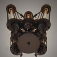 thumbnail image 5 of Fichiouy Industrial Chandelier Rustic Pendant Light Loft Ceiling Lamp Dining Room Light 110V, 5 of 7