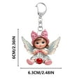 thumbnail image 3 of Kieccall Girl Baby Pendant 2d Flat Car Pendant Car Decoration Bag Pendant, 3 of 8