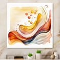 thumbnail image 2 of Designart Warm Minimalist Waves Canvas Wall Art, 2 of 5
