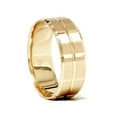 thumbnail image 2 of 14K Yellow Gold Mens 8mm Swiss Cut Wedding Ring, 2 of 2