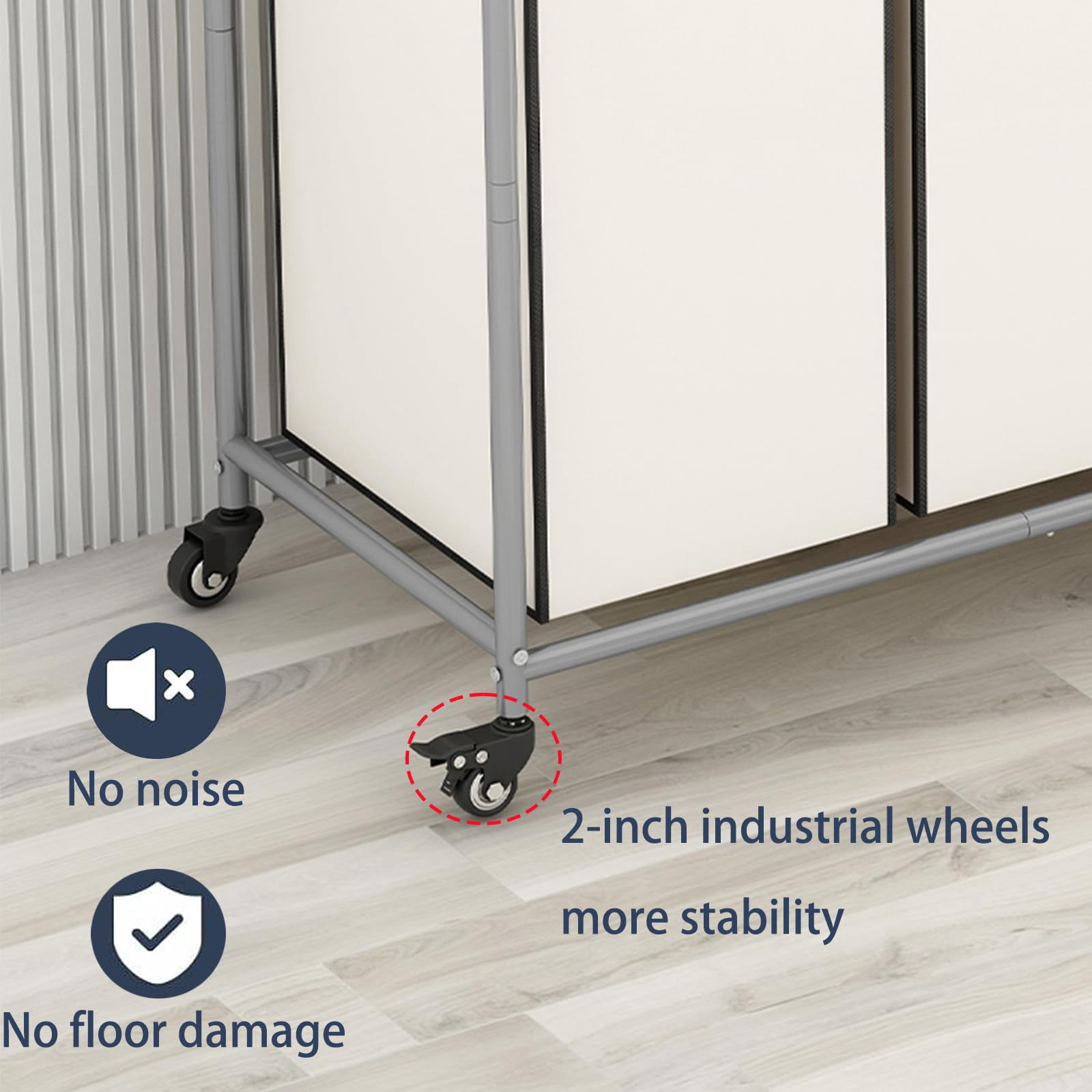 4 Bag Laundry Basket Sorter Laundry Hamper Cart with Heavy Duty Rolling Lockable Wheels and Removable Bags Organiser