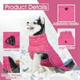 thumbnail image 3 of UOSIA Dog Winter Coat Waterproof Dog Puffer Jacket Windproof Dog Coats for Large Dogs, 3 of 6
