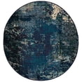 thumbnail image 2 of Safavieh Madison Oscar Abstract Area Rug, Navy/Ivory, 4' x 4' Round, 2 of 13