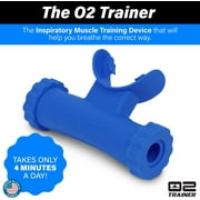 Bas Rutten O2 Inspiratory Muscle Training Device for Improving Diaphragmatic Breathing - Portable Lung Muscle and Respiratory Power Training Device - High Altitude Breathing Trainer - Green