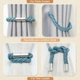 thumbnail image 6 of Strong Magnetic Curtain Tiebacks Modern Simple Style Drape Tie Backs Convenient Decorative Weave Rope Curtain Holdbacks for Thin or Thick Home & Office Window Draperies, 6 of 6