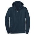 thumbnail image 1 of Classic Fitted Basic Zip Up Hoodied Sweater - Navy - Large, 1 of 1
