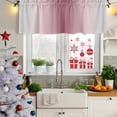 thumbnail image 5 of 2 Pack Valances for Window, Pink Grey Ombre Short Curtains for Kitchen Bedroom Living Room, Farmhouse Gradient Minimalist Rod Pocket Small Window Treatment Valance Drapes 42 x 18 Inch, 5 of 8