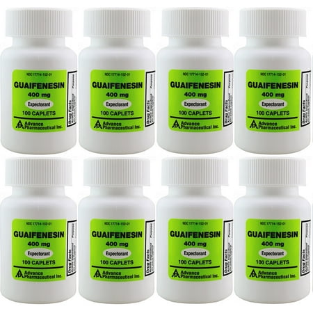 Mucus Relief Guaifenesin 400 mg 800 Tablets Generic for Mucinex Chest Congestion Immediate