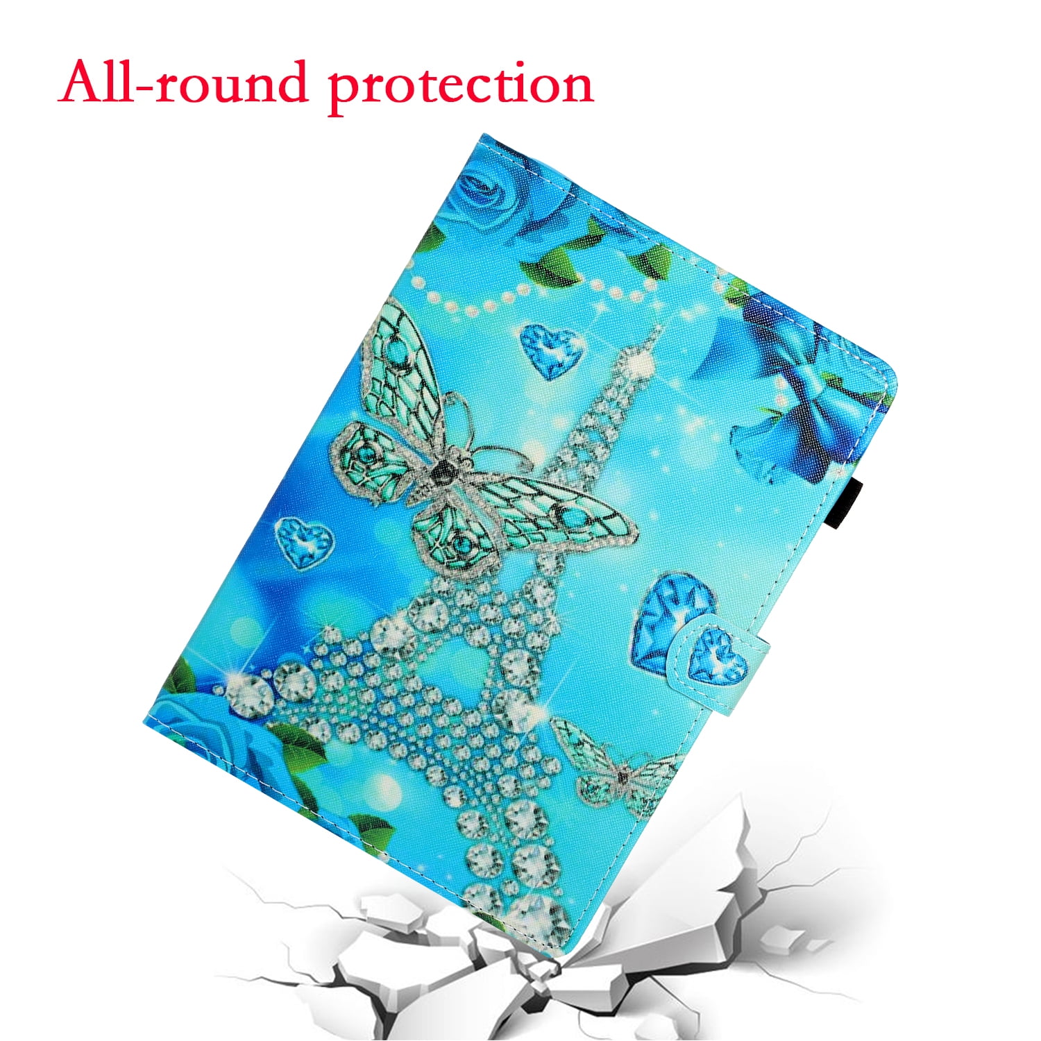 Allytechgroup 2024 iPad Pro 11" M4 Flip Case Cover, Premium PU Leather Shockproof Stand with Pencil Holder, Auto Sleep/Wake Function Smart Cover Stylish Case for Apple iPad Pro 11 Inch 2024 M4, Tower
