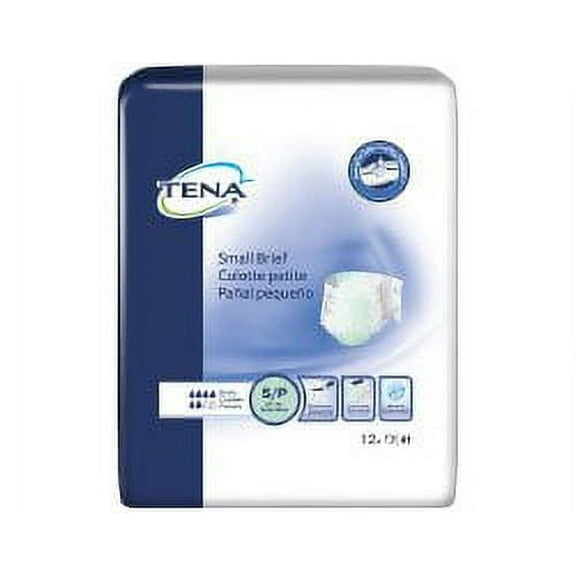 Essity HMS North America Inc Adult Incontinent Brief TENA Small Brief Tab Closure Small Disposable Moderate Absorbency Case of 96