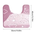 thumbnail image 3 of TACILIP Bathroom Accessories, 1PC In The Dark Fleece Floor Mat Bathroom Absorbent Non Mat Toilet Floor Mats, Womens Gifts, 3 of 6
