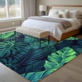 thumbnail image 5 of Area Rug 72×108in, Tropical Plants Monstera Leaves Floor Carpet Living Room Rug, Watercolor Green Foliage Non-Slip Welcome Mat Indoor Rugs for Bedroom Dining Room, 5 of 9