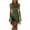 Army Green, variant on Women's Faux Suede Sleeveless Dress Zip Up Lapel Fringe Hem Mini Dress Fashion Slim Fit Party Tassel Dress White M