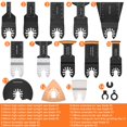 thumbnail image 3 of 34PCS Oscillating Saw Blades Set Durable Oscillating Tool Blade Multifunctional High-Carbon Steel Multitool Blades Kit for Metal Wood Plastic, 3 of 8