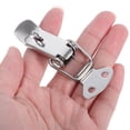thumbnail image 3 of MOVTOTOP Spring Loaded Toggle Latch Catch Stainless Steel Spring Toggle Lock with Padlock Hole for Cabinet Wooden Case Toolboxes and Chest Trunk 5.8cm, 3 of 8