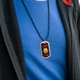 thumbnail image 3 of Blood Spud Vampire Potato Funny Humor Military Dog Tag Pendant Necklace with Cord, 3 of 5