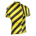 thumbnail image 2 of joogoo Yellow Stripes Pattern Men's Cycling Jerseys Mountain Bike Short Sleeve Tops XL, 2 of 7