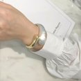 thumbnail image 5 of Gold silver Bangles Gold Cuff Bracelets For Women Non Tarnish Chunky Gold Trendy Jewelry Christmas Gifts Stocking Stuffers Gold Accessories[z7323], 5 of 6