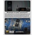 thumbnail image 4 of Topping DX3pro+ LDAC Headphone Amplifier - ES9038Q2M XU208 NFCA Bluetooth5.0 Audio Decoder USB/Opt/Coax DAC AMP Pre Amplifier with Remote Control, 4 of 11