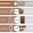 thumbnail image 3 of Hweilai Stainless Steel Clothes Pegs 100 Pieces 60mm Unbreakable Pegs Indestructible Does Not Rust Pegs, 3 of 5