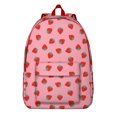 thumbnail image 1 of Sac à Dos d'École J'adore les Fraises, Sac à Dos de Voyage Léger à Motif de Baies Rouges Fruitées avec Port Confortable pour Femmes et Ados, 1 of 5