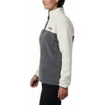 thumbnail image 3 of Columbia Womens Benton Springs Half Snap Pullover City Grey Heather/Chalk X-Large Petite, 3 of 9