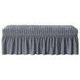 thumbnail image 1 of Ruiboury Long Bench Cover Bench Seat Furniture Protector for Living Room Hotel Decor Dark Gray Grey, 1 of 1