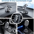 thumbnail image 2 of [2-Pack] Magnetic Phone Holder for Car Alloy Folding Magnetic Car Phone Holder [Super Strong Magnet] Car Magnetic Phone Mount 360° Rotation Magnetic Cell Phone Holder Dashboard Car Mount for All Phone, 2 of 5