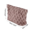 thumbnail image 3 of 1 Pc Bolsa de Maquillaje con Cierre a Presión para Mujeres, Bordado, para Actividades al Aire Libre, Gimnasio, Lona Rojo Púrpura - Pequeña, 3 of 3