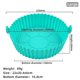 thumbnail image 1 of Cesta de silicona para freidora de aire, bandeja de olla, revestimiento para freidora de aire, contenedor reutilizable, accesorios, molde para hornear, Protector de forma de bote, 1 of 4