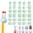 Green Number: 1-30, variant on Numbered Pencil Toppers, Pencil Tracking Markers, Number 1-30 Pencil Labels