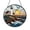 Stained Glass 5.9 Inch, variant on Lighthouse Stained Glass Suncatcher, Coastal Ocean Window Hanging Decor Featuring Lighthouse Tower, Seagulls and Sea Horizon