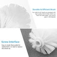 thumbnail image 2 of Sparsain Plastic Toilet Brush Replacement Toilet Brush with Durable Stiff Bristles (White), 2 of 6