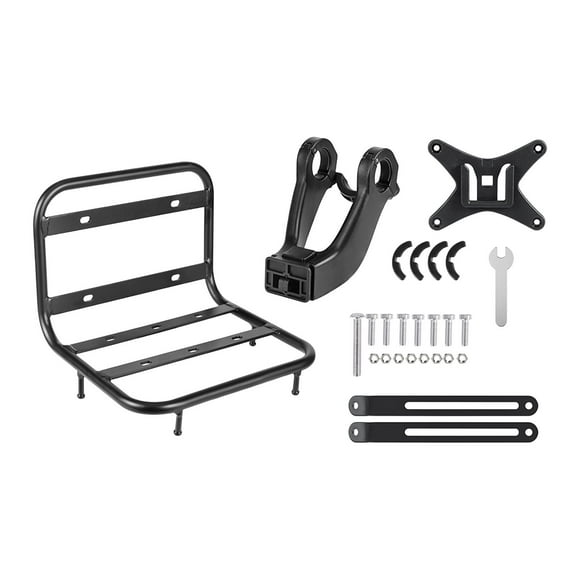 Portabultos Delantero para Bicicleta con Estante Portaequipaje Aluminio Aleación Capacidad 15kg Instalación Fácil Apto para Deportes al Aire Libre